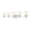 Z-Lite Grayson Vanity, 5-Light, 40 In.W x 5.75 In.L x 8.5 In.H, Chrome/Clear + Etched Opal 1949-5V-CH - alternate 1